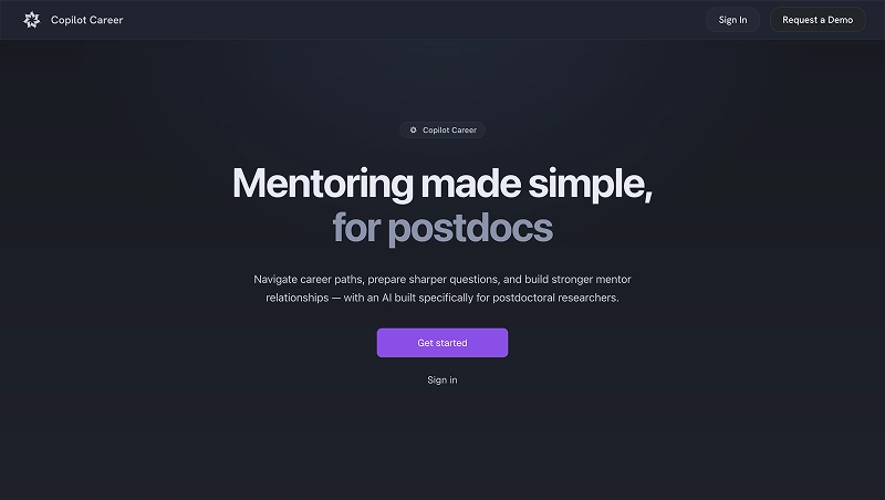 Screenshot of Copilot Career project